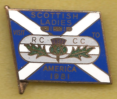Broche RCCC Royal Caledonian Curling Club – USA 1963 – Émail Rare